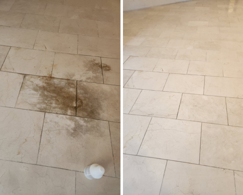 tile cleaning before and after